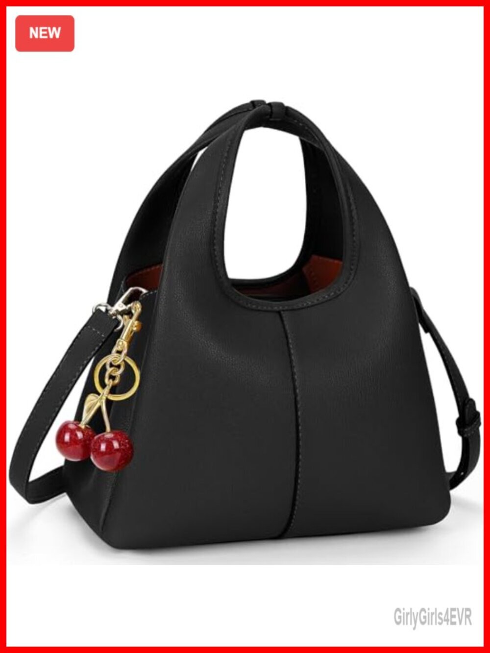 Faux Leather Hobo Satchel Purse Top Handle Crossbody Bag